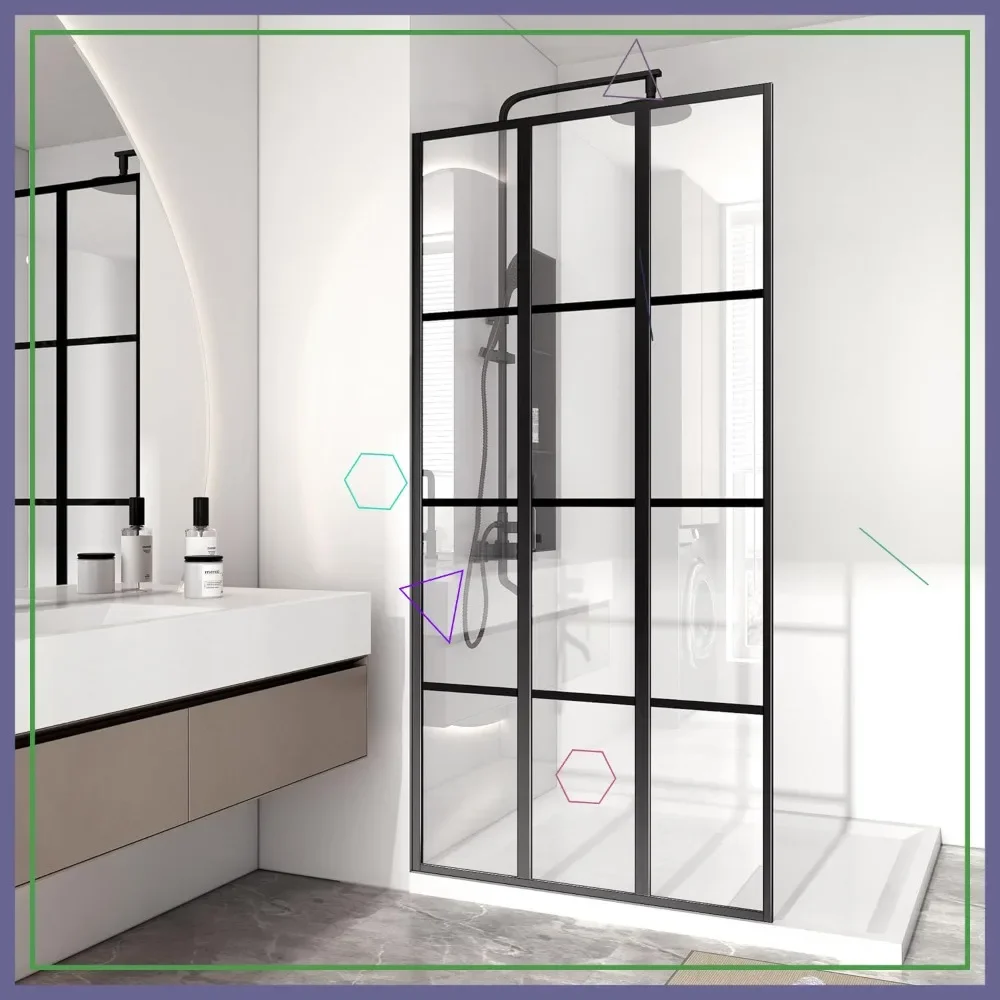 Душевая дверь 36x73 дюйма, панель из закаленного стекла, матовая черная рама, установка без клея
Душевая дверь 36x73 дюйма, панель из закаленного стекла, матовая черная рама, установка без клея