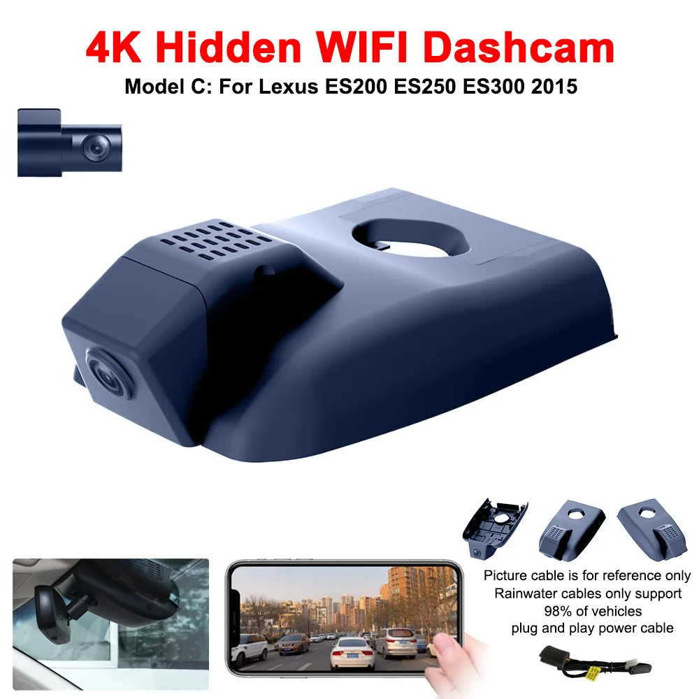 For Lexus ES200 ES250 ES300 2015 Front and Rear 4K Dash Cam for Car Camera Recorder Dashcam WIFI Car Dvr Recording Devices
For Lexus ES200 ES250 ES300 2015 Front and Rear 4K Dash Cam for Car Camera Recorder Dashcam WIFI Car Dvr Recording Devices