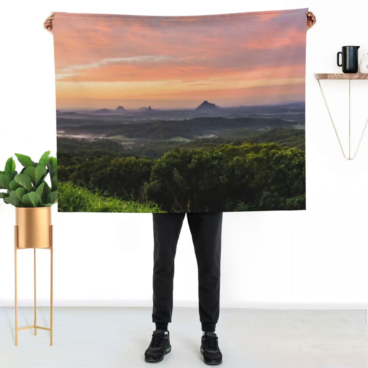 Mountains at Sunrise Throw Blanket Cozy Warm Blanket for Bed Room Decor
Mountains at Sunrise Throw Blanket Cozy Warm Blanket for Bed Room Decor