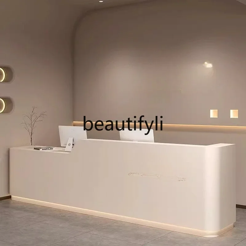 zzqCream Style Company Reception Desk Dental Clinic Guide Desk Clothing Store Cashier Beauty Salon Front Desk Customization
zzqCream Style Company Reception Desk Dental Clinic Guide Desk Clothing Store Cashier Beauty Salon Front Desk Customization