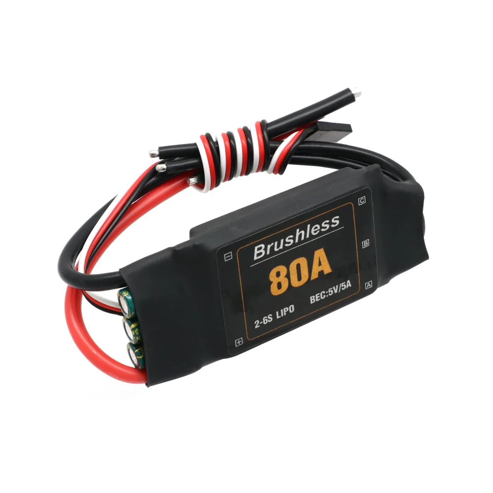 Высококачественный бесщеточный контроллер скорости Mitoot 80A 2-6S ESC с 5 В 5A UBEC для квадрокоптера RC FPV вертолета
Высококачественный бесщеточный контроллер скорости Mitoot 80A 2-6S ESC с 5 В 5A UBEC для квадрокоптера RC FPV вертолета