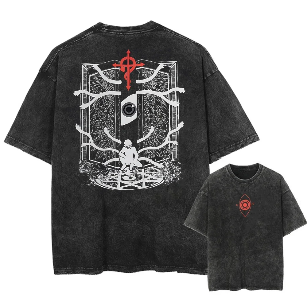 Мужская футболка с коротким рукавом и круглым вырезом в стиле Y2K с японским аниме-принтом, эффект потертости, модель 62967
Мужская футболка с коротким рукавом и круглым вырезом в стиле Y2K с японским аниме-принтом, эффект потертости, модель 62967