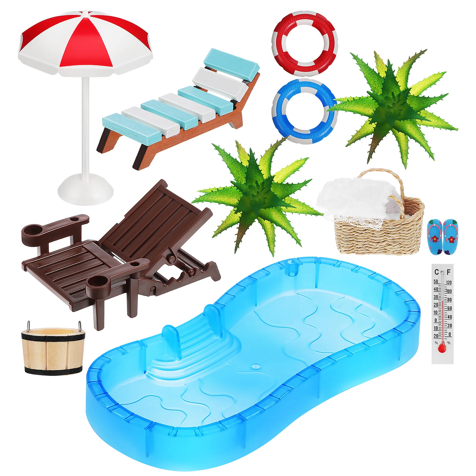 1 Set Miniature Beach Decorations Dollhouse Accessories Miniature Beach Style Microlandscape Ornaments
1 Set Miniature Beach Decorations Dollhouse Accessories Miniature Beach Style Microlandscape Ornaments