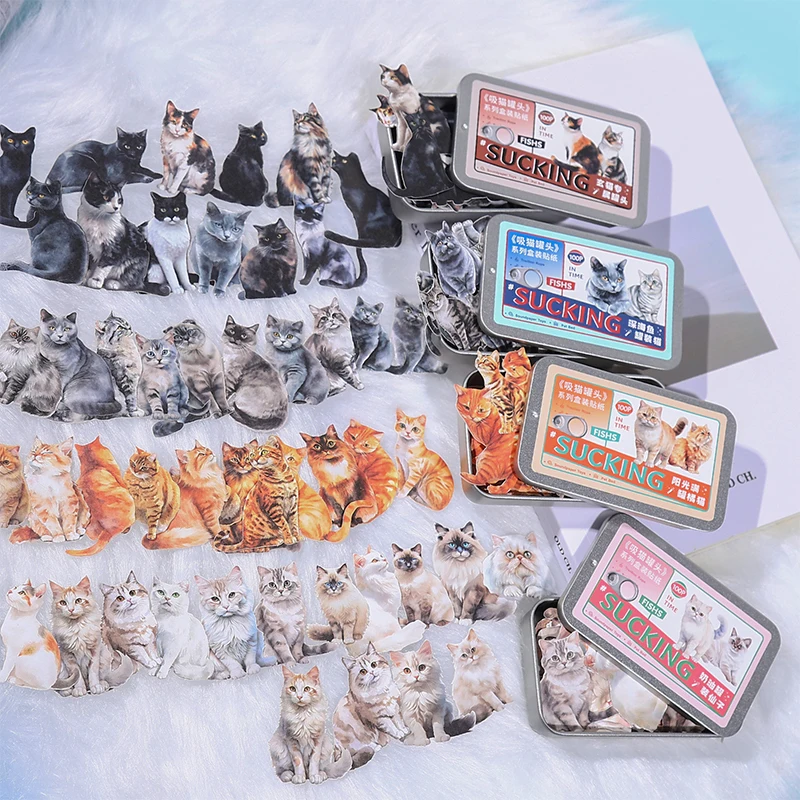 100 pcs Cute Cat Stickers Decoration Stickers Diary Scrapbooking Material Decor Hand Account Stickers
100 pcs Cute Cat Stickers Decoration Stickers Diary Scrapbooking Material Decor Hand Account Stickers