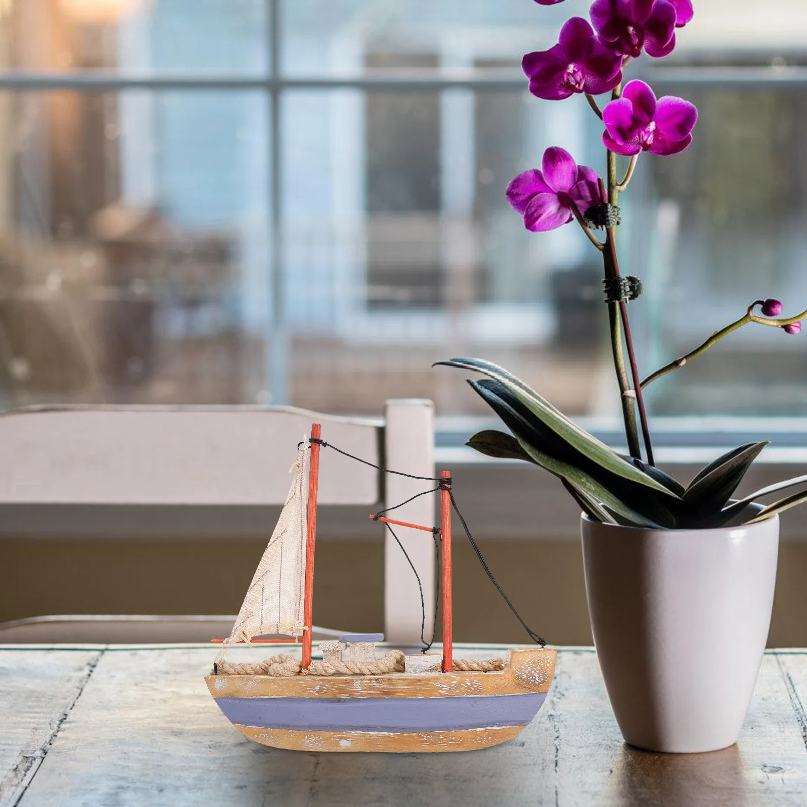 Mediterranean Style Wooden Sailboat Decoration for Table Car Office Bedroom Fishing Boat nament Nautical Party Props
Mediterranean Style Wooden Sailboat Decoration for Table Car Office Bedroom Fishing Boat nament Nautical Party Props