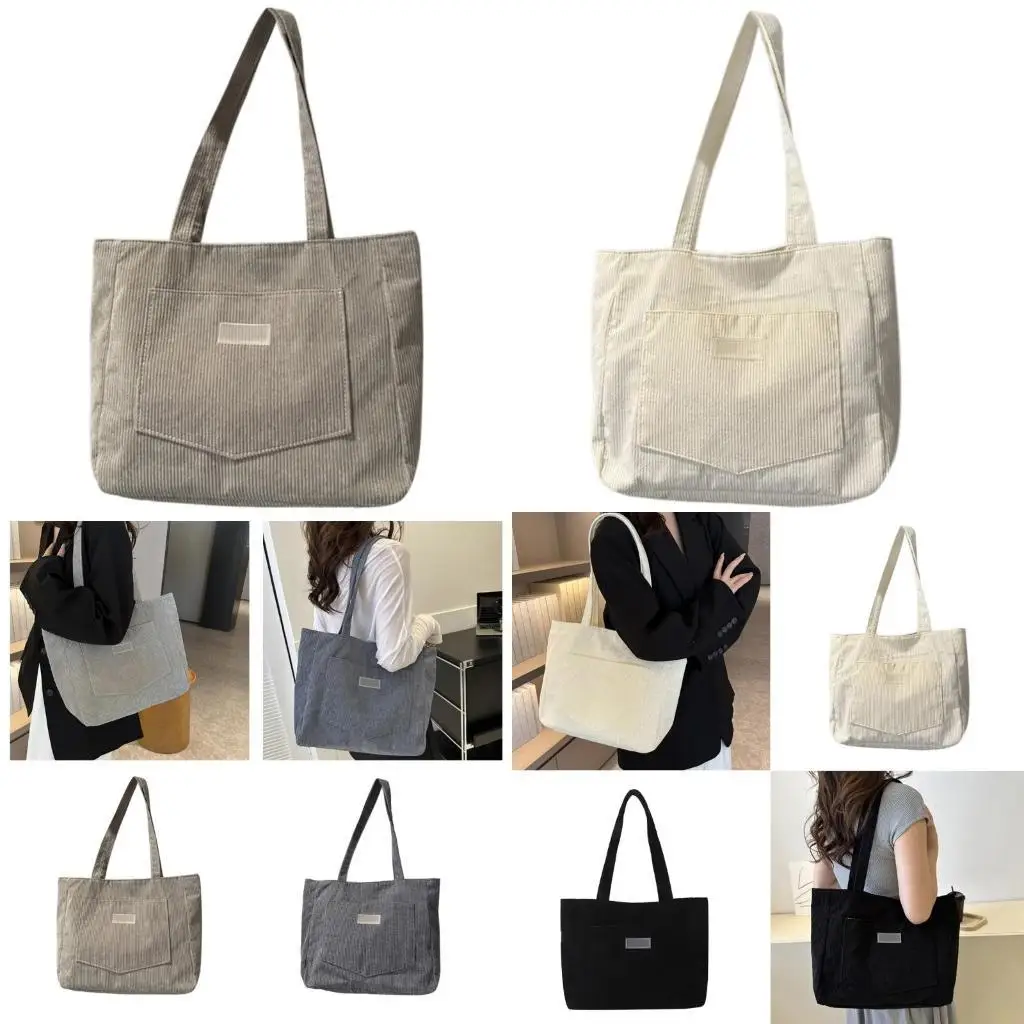 X90D Stylish Women's Corduroy Handbag Large Shoulder Bag With Convenient Front Pocket
X90D Stylish Women's Corduroy Handbag Large Shoulder Bag With Convenient Front Pocket