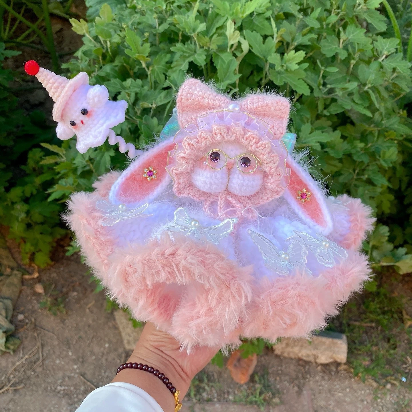 0082 Handmade Crochet Rabbit Plush Doll Adorable White Bunny Stuffed Animal Toy Perfect Birthday Gift for Girlfriend Lover Decor
0082 Handmade Crochet Rabbit Plush Doll Adorable White Bunny Stuffed Animal Toy Perfect Birthday Gift for Girlfriend Lover Decor