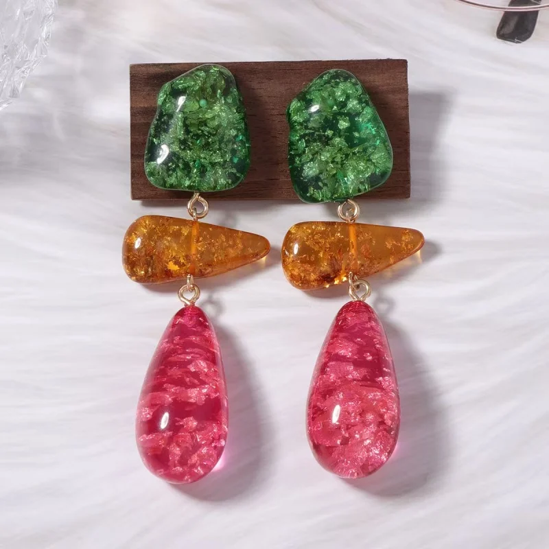 Fashion Exaggerated Irregular Colorful Resin Mosaic Earrings Elegant Women's Daily Party Accessory Unique Jewelry
Fashion Exaggerated Irregular Colorful Resin Mosaic Earrings Elegant Women's Daily Party Accessory Unique Jewelry