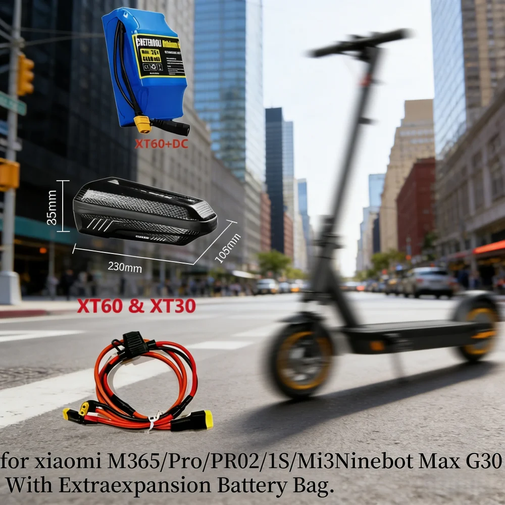 Paralleling Extra Expansion 36V/48V 4.4Ah 6Ah 6.8Ah 10Ah Battery Pack for XiaoMi M365 1sPro Mi3 Ninebot MaxG30 With Portable Bag
Paralleling Extra Expansion 36V/48V 4.4Ah 6Ah 6.8Ah 10Ah Battery Pack for XiaoMi M365 1sPro Mi3 Ninebot MaxG30 With Portable Bag