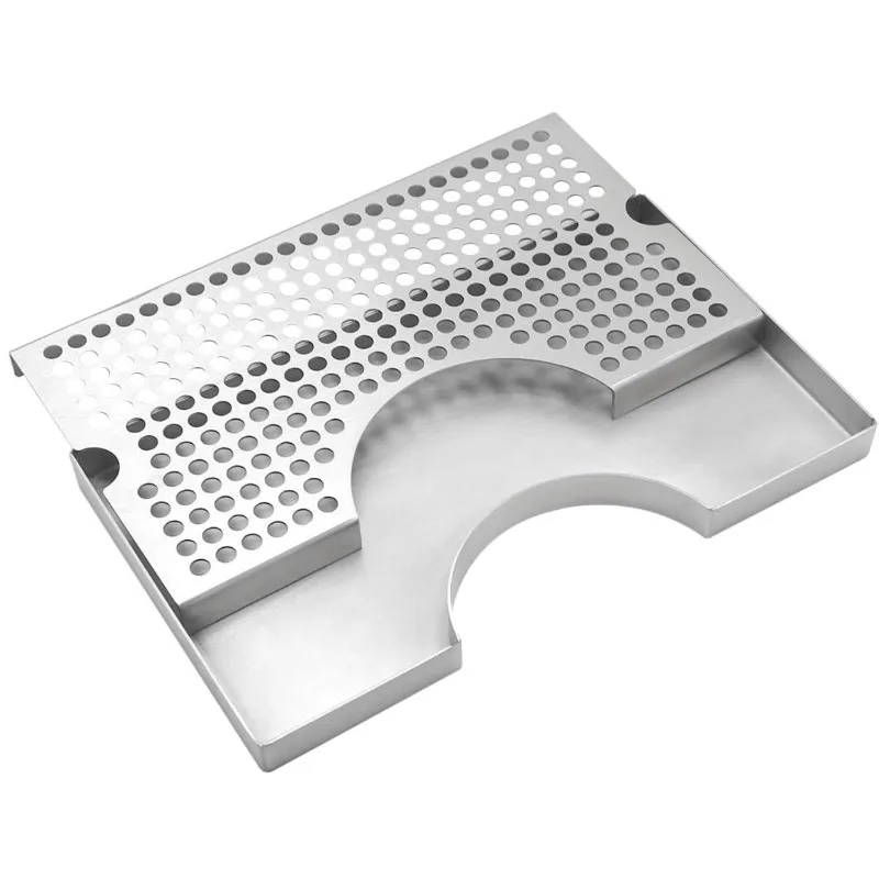 Stainless steel keg drip tray, with non-slip rubber pad, high-grade metal tower drip suitable for household mini refrigerators 
Stainless steel keg drip tray, with non-slip rubber pad, high-grade metal tower drip suitable for household mini refrigerators