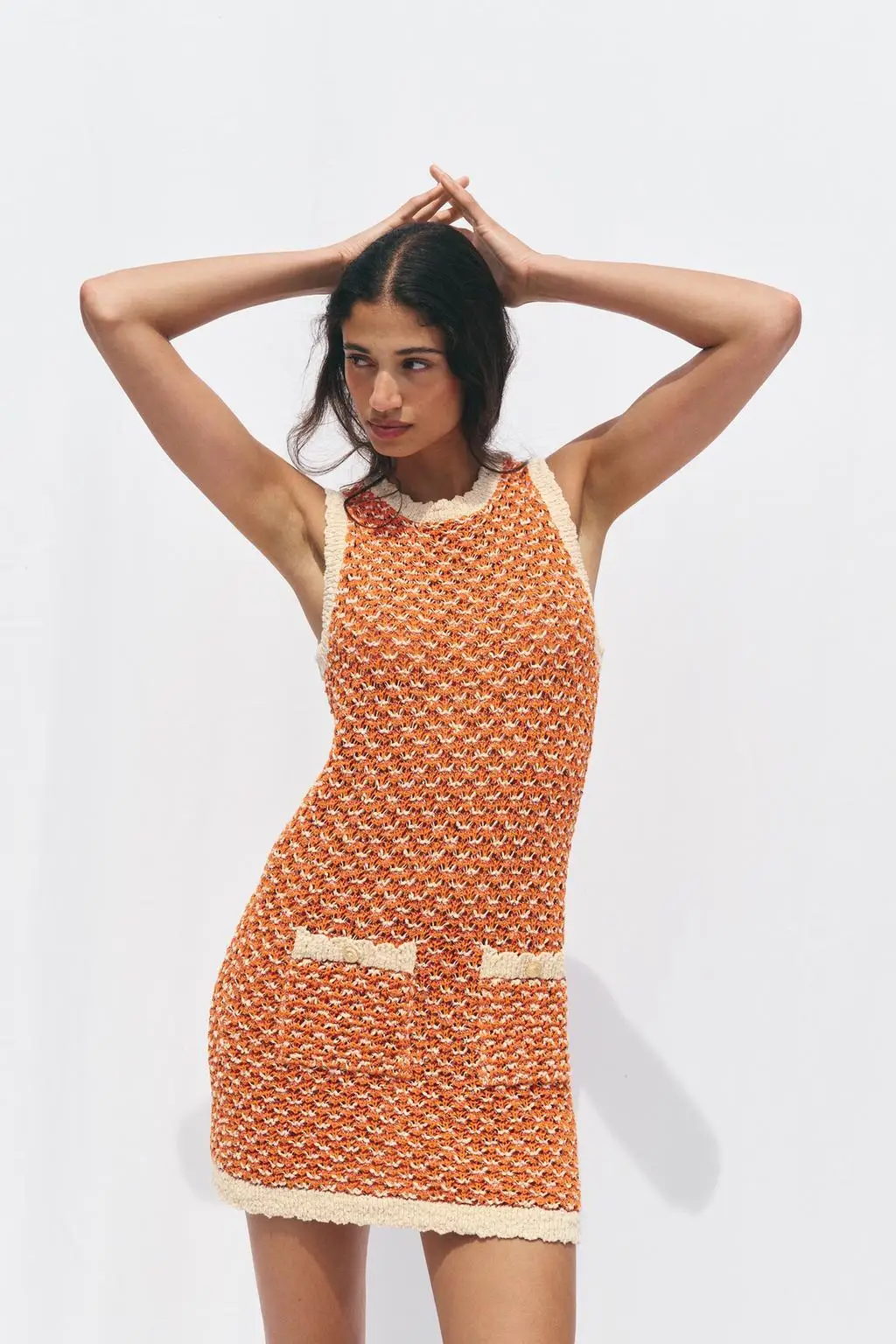 YY1305 ZA25 Summer New Women's Charm Color Contrast Splicing Texture Knitted Sleeveless Round Neck Dress 3991012
YY1305 ZA25 Summer New Women's Charm Color Contrast Splicing Texture Knitted Sleeveless Round Neck Dress 3991012