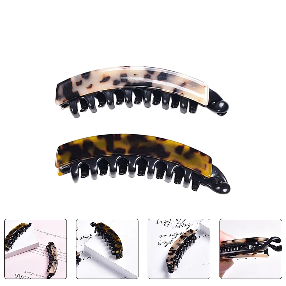 2pcs Vintage Banana Clip Hair Claw Strong Hold Jaw Clips For Women Tortoiseshell Leopard Print Ultra-Thin Durable Hair
2pcs Vintage Banana Clip Hair Claw Strong Hold Jaw Clips For Women Tortoiseshell Leopard Print Ultra-Thin Durable Hair