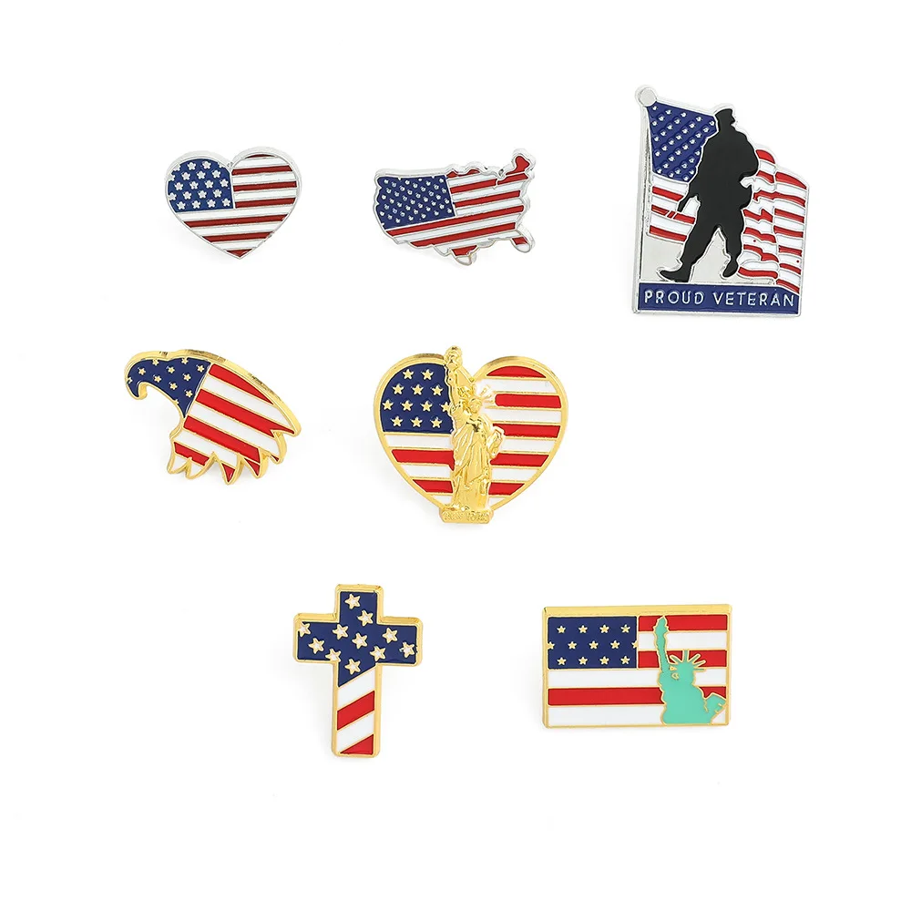 1 Set Cross Border Hot Selling Hot Selling American Flag Series Metal Badge Independence Day Paint Brooch Wholesale Accessories
1 Set Cross Border Hot Selling Hot Selling American Flag Series Metal Badge Independence Day Paint Brooch Wholesale Accessories
