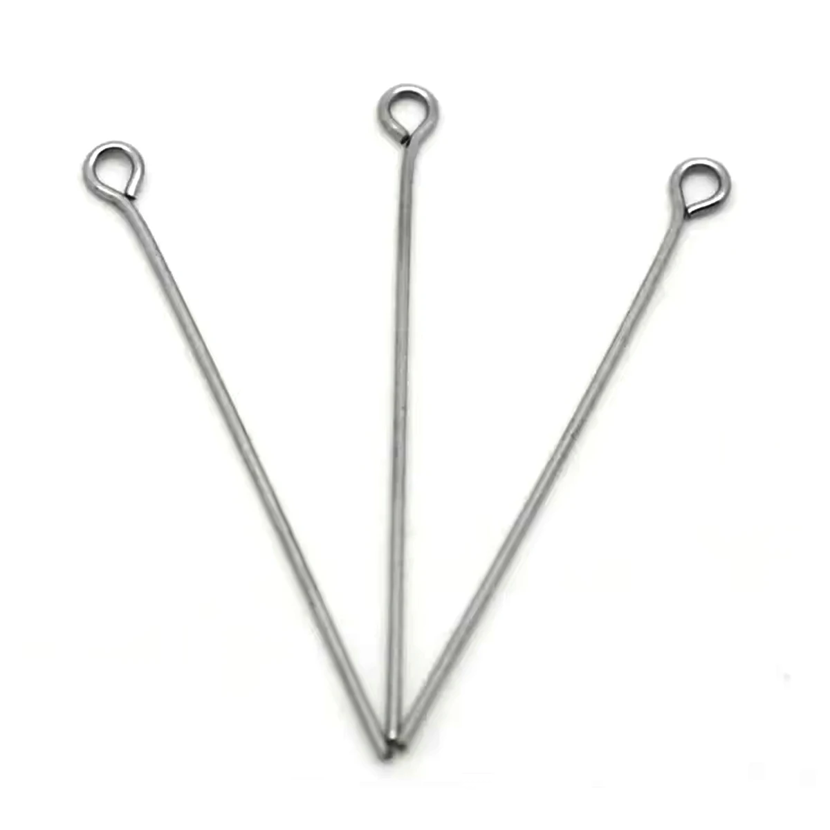 1000Pcs Silver Tone 9 Eye Head Pins Needles Stainless Steel Metal Fashion Jewelry DIY Making Findings 4cm
1000Pcs Silver Tone 9 Eye Head Pins Needles Stainless Steel Metal Fashion Jewelry DIY Making Findings 4cm