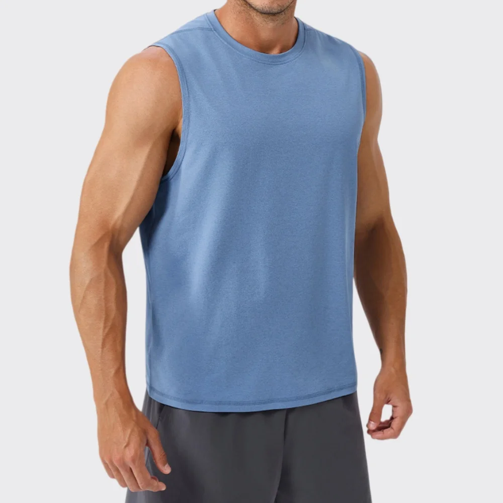 Summer Men Round Neck Gym Sports Vest Breathable Quick-drying Bodybuilding Sleeveless Shirt Solid Color Fitness Running Tank Top
Summer Men Round Neck Gym Sports Vest Breathable Quick-drying Bodybuilding Sleeveless Shirt Solid Color Fitness Running Tank Top