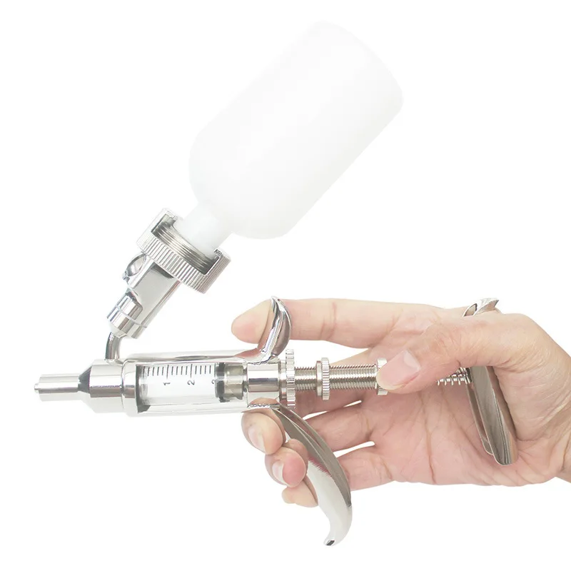3ML all copper and all metal insertion bottle adjustable continuous syringe for avian vaccine injection syringe
3ML all copper and all metal insertion bottle adjustable continuous syringe for avian vaccine injection syringe