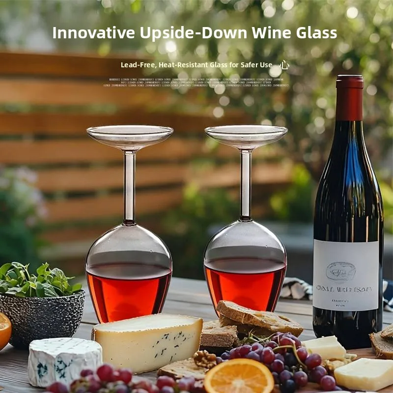 Innovative Inverted High Borosilicate Glass Wine Cup with Stem Simple Home Use Red Wine Cup Unique Glass Wine Glass Design
Innovative Inverted High Borosilicate Glass Wine Cup with Stem Simple Home Use Red Wine Cup Unique Glass Wine Glass Design