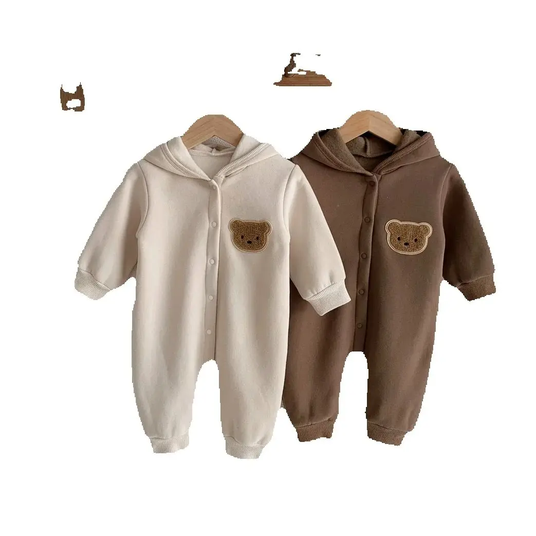 2025 Autumn Hooded Toddler One-piece Baby Girls Boys Bear Bodysuit Single Breasted Soft Infant Jumpsuit for Newborns
2025 Autumn Hooded Toddler One-piece Baby Girls Boys Bear Bodysuit Single Breasted Soft Infant Jumpsuit for Newborns