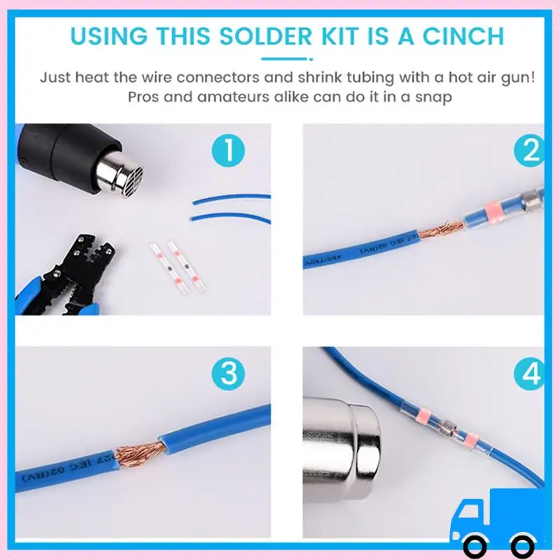 Lasting 200PCS 22-18 AWG Red Solder Seal Wire Connectors , Heat Shrink Butt Connectors, Waterproof And Insulated Wire Terminals
Lasting 200PCS 22-18 AWG Red Solder Seal Wire Connectors , Heat Shrink Butt Connectors, Waterproof And Insulated Wire Terminals