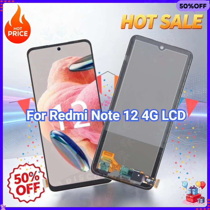 For Xiaomi Redmi Note 12 4G Lcd Screen Digitizer Assembly Note12 23027RAD4I 23028RA60L 23021RAAEG 23021RAA2Y Display NO Frame
For Xiaomi Redmi Note 12 4G Lcd Screen Digitizer Assembly Note12 23027RAD4I 23028RA60L 23021RAAEG 23021RAA2Y Display NO Frame