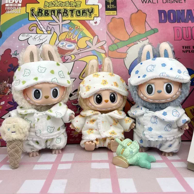 For 15-17cm Doll Accessories Green Blue Yellow Mini Three-piece Lazy Pajamas and Cute Eye Mask DIY Doll Clothes Gift
For 15-17cm Doll Accessories Green Blue Yellow Mini Three-piece Lazy Pajamas and Cute Eye Mask DIY Doll Clothes Gift