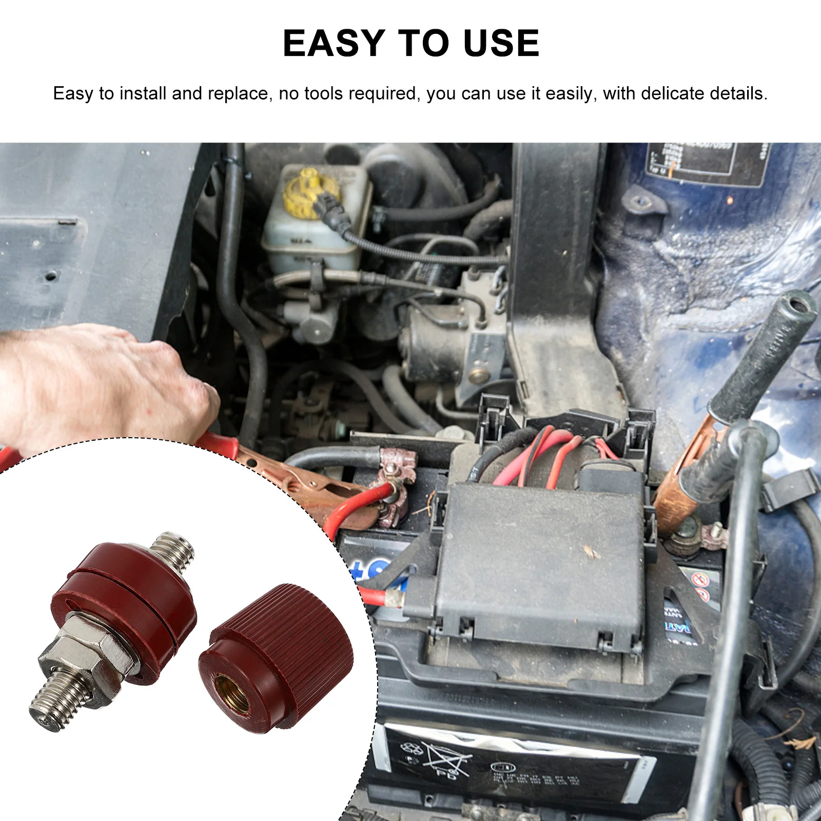 4Pcs Nickel-Plated Copper Core Post Terminals Durable Flexible Remote Power Connector Kit for Generator Marine Wire
4Pcs Nickel-Plated Copper Core Post Terminals Durable Flexible Remote Power Connector Kit for Generator Marine Wire