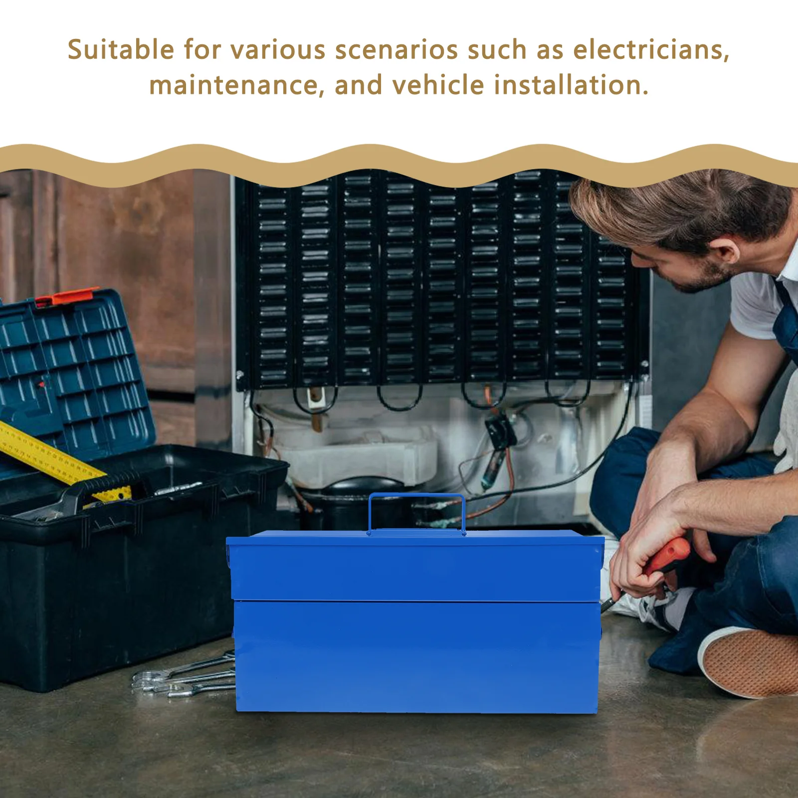 Tool Storage Box Organizer Replacement Iron Portable Toolbox Travel, Durable Handle Carrying Case for Tools, for Personal
Tool Storage Box Organizer Replacement Iron Portable Toolbox Travel, Durable Handle Carrying Case for Tools, for Personal