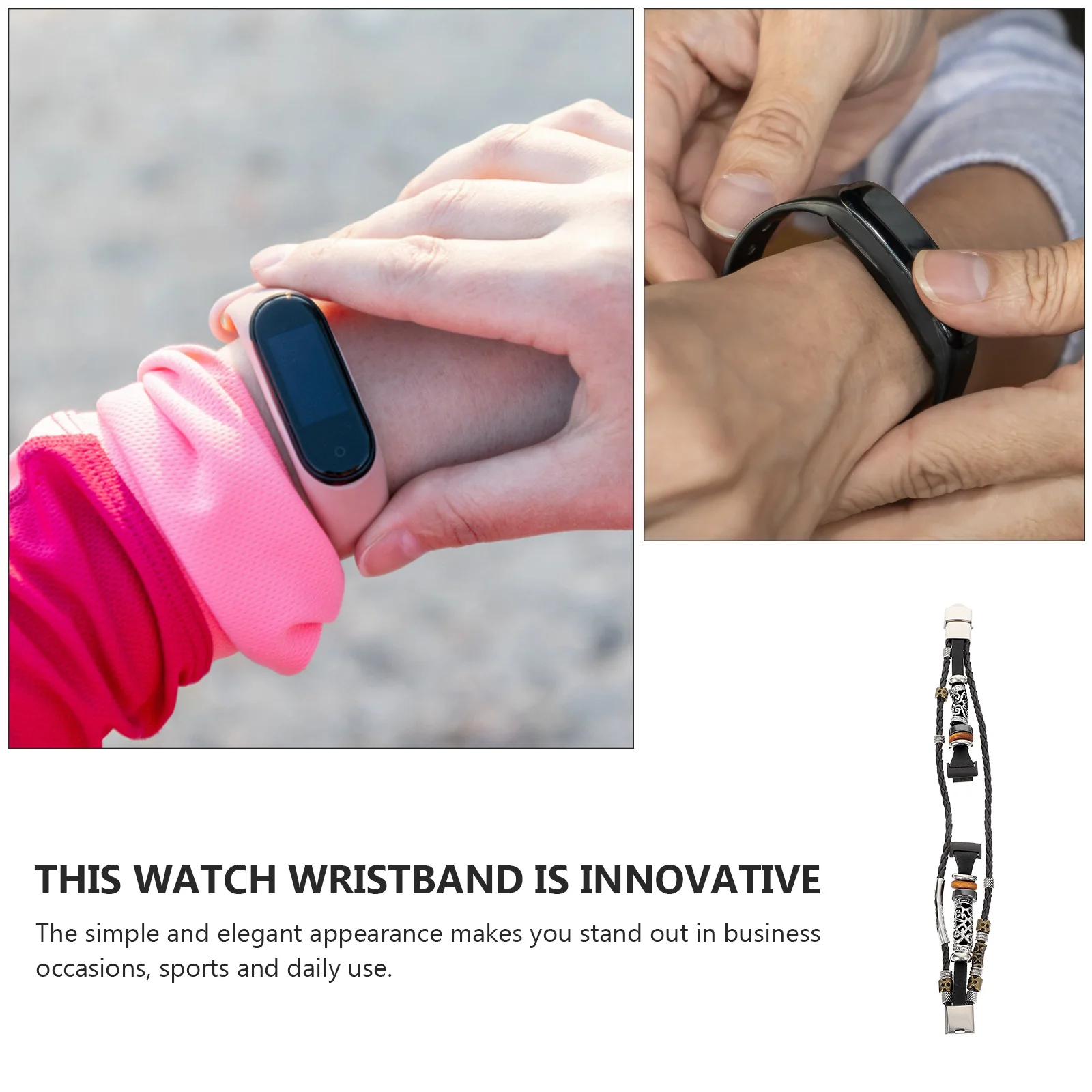 1Pcs Metal Beaded Watch Strap Retro Style Comfortable Adjustable Fit Most Wrist Easy Install Elegant Design Business Sports
1Pcs Metal Beaded Watch Strap Retro Style Comfortable Adjustable Fit Most Wrist Easy Install Elegant Design Business Sports
