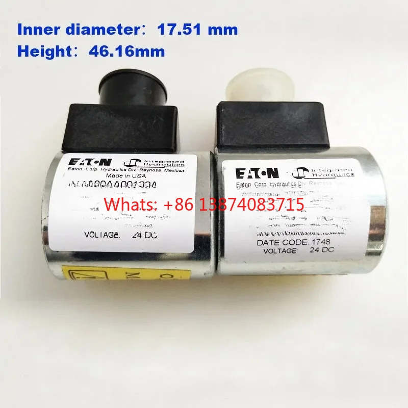 VIKERS Solenoid valve coil 300AA00122A DC 24V Inner diameter 17.51 mm ,Height 46.16mm
VIKERS Solenoid valve coil 300AA00122A DC 24V Inner diameter 17.51 mm ,Height 46.16mm