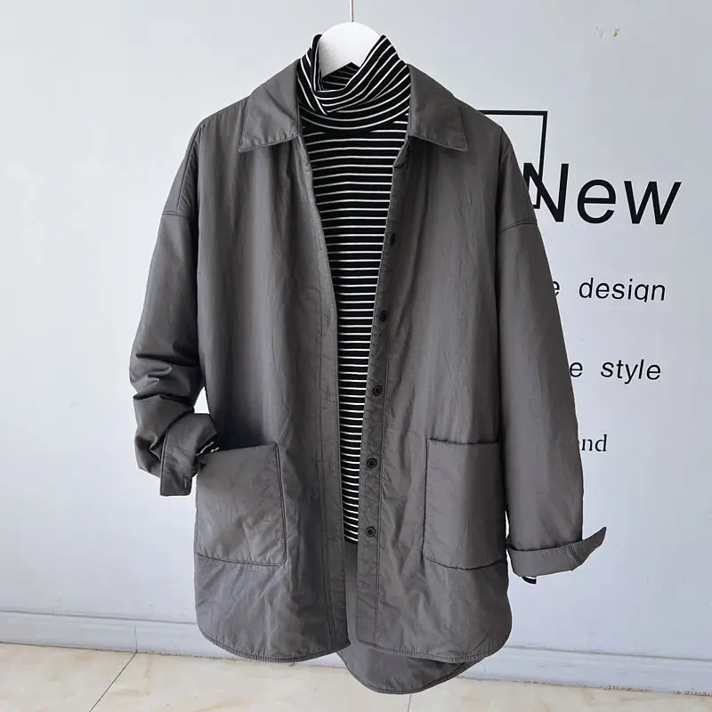 Autumn and Winter New Women's Down Cotton Jacket Commuting Polo Collar Shirt Jacket
Autumn and Winter New Women's Down Cotton Jacket Commuting Polo Collar Shirt Jacket