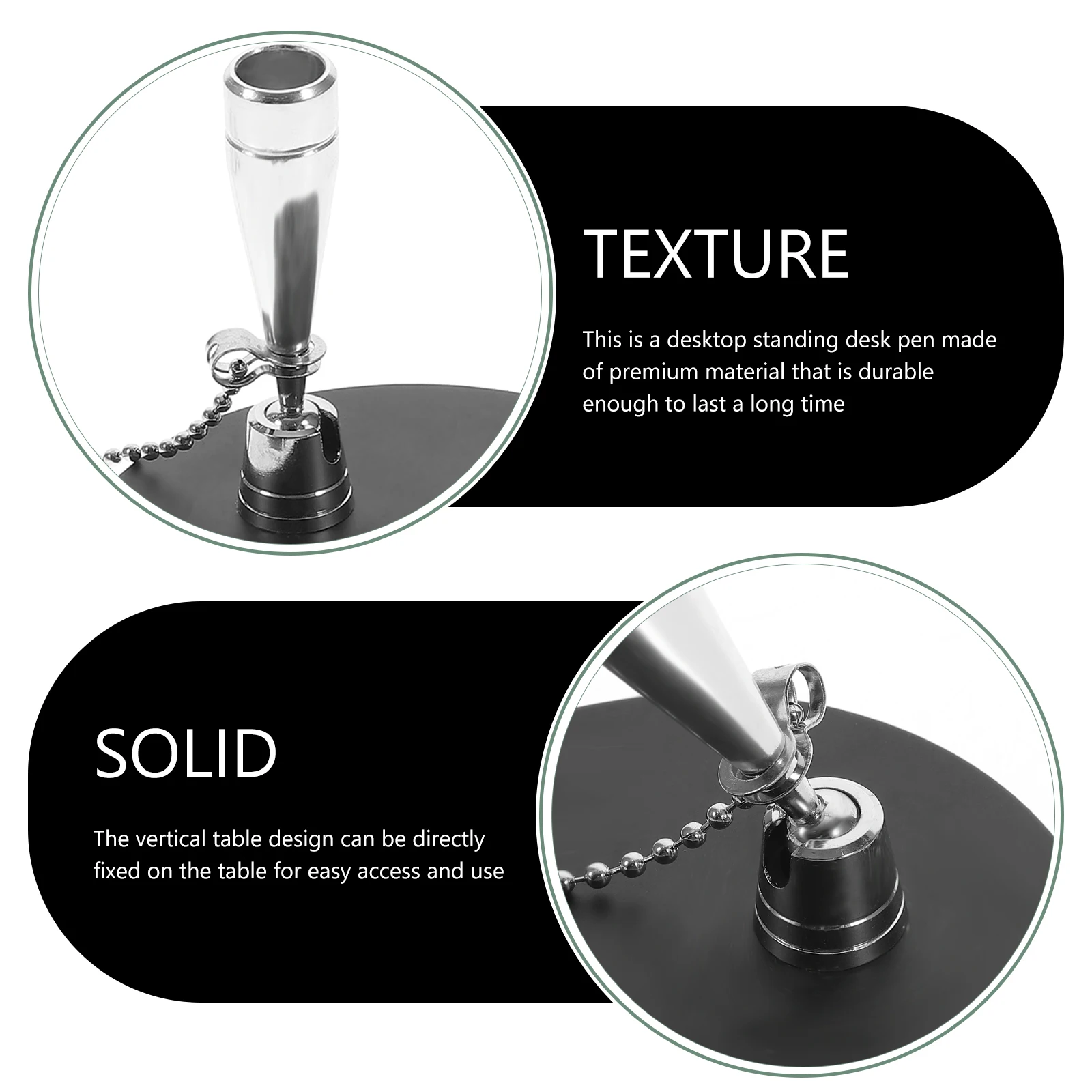 Vertical Desktop Sign Table Fixed Business Signature Ballpoint Pen For Office Hotel Conference Room Writing Decorative Chain
Vertical Desktop Sign Table Fixed Business Signature Ballpoint Pen For Office Hotel Conference Room Writing Decorative Chain
