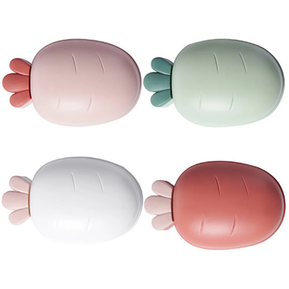 4 Pcs Carrot Soap Box Radish Shape Large Size Drain Holes Bathroom Kitchen Travel Plastic Container Holder Saver
4 Pcs Carrot Soap Box Radish Shape Large Size Drain Holes Bathroom Kitchen Travel Plastic Container Holder Saver
