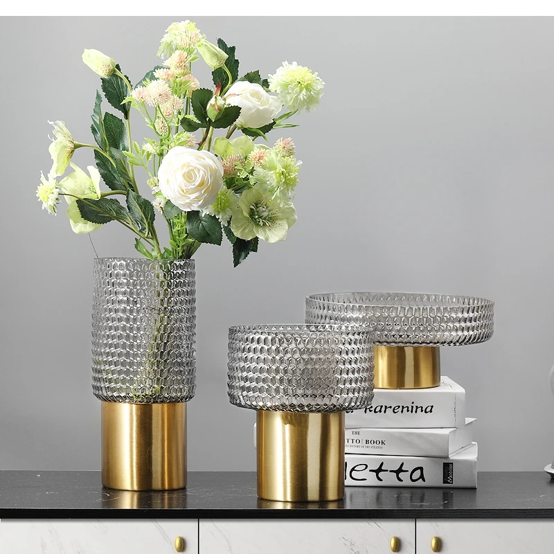 Metal Transparent Glass Vase Decoration Nordic Dining Table Dried Flower Decoration Creative Living Room Hydroponic Vase
Metal Transparent Glass Vase Decoration Nordic Dining Table Dried Flower Decoration Creative Living Room Hydroponic Vase