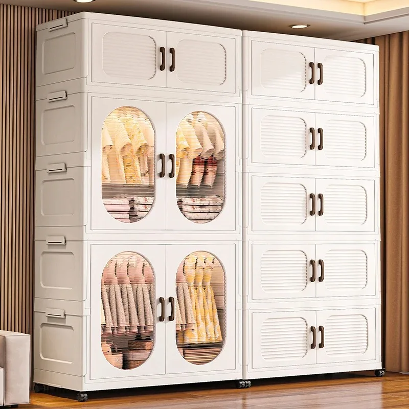 60cm Double-Door Foldable Wardrobe with Wheels - Large Capacity Magnetic Closure Storage for Clothes/Quilts, Bedroom/Living Room
60cm Double-Door Foldable Wardrobe with Wheels - Large Capacity Magnetic Closure Storage for Clothes/Quilts, Bedroom/Living Room
