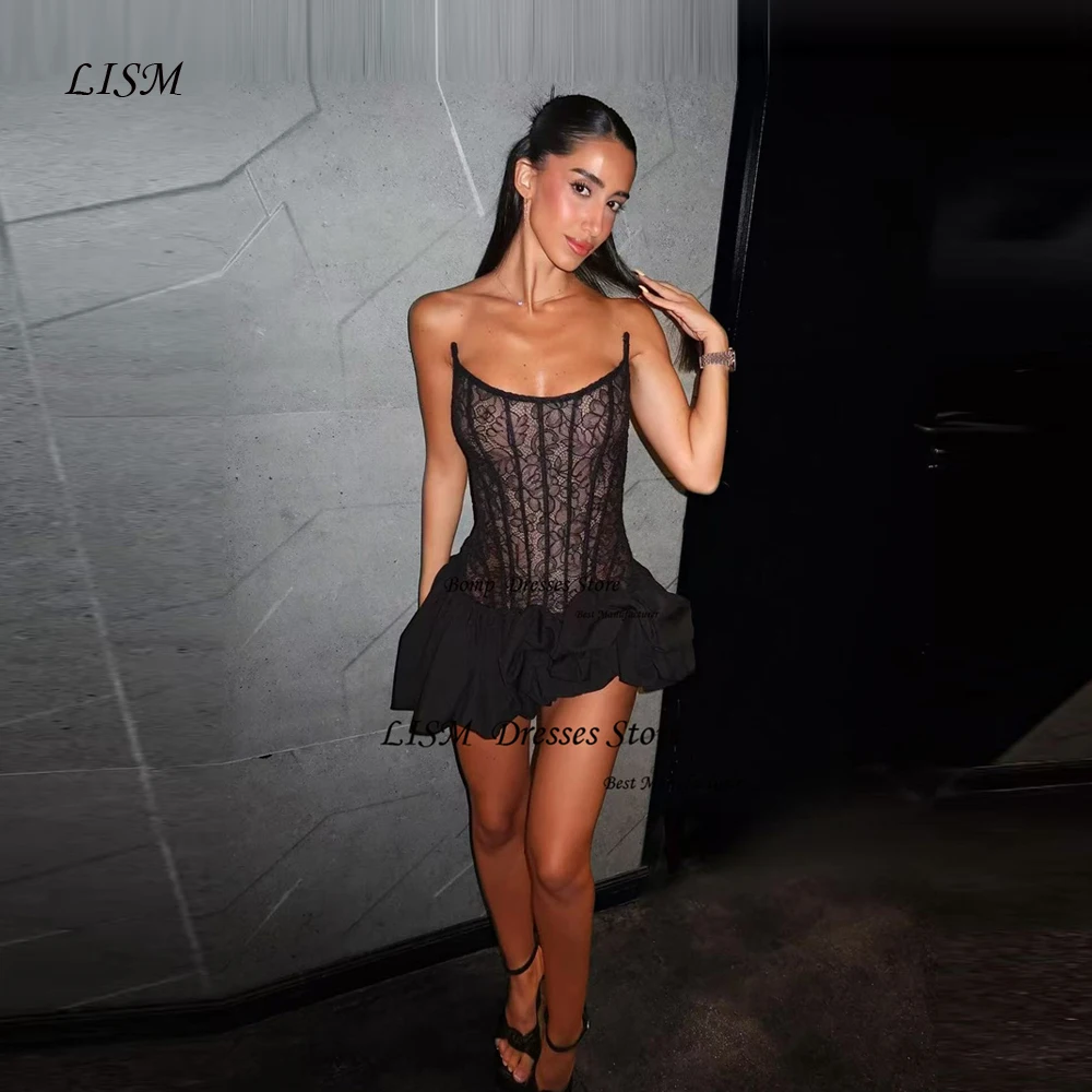 LISM Mini Short prom Party Dresses Strapless Lace Cocktail Dress Arabic Women Formal Event Dress Robe de Soiree
LISM Mini Short prom Party Dresses Strapless Lace Cocktail Dress Arabic Women Formal Event Dress Robe de Soiree