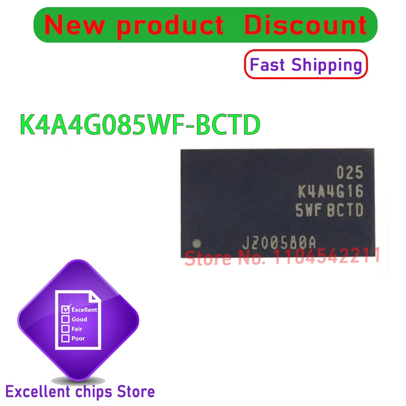 1PCS~100PCS/LOT K4A4G085WF-BCTD K4A4G085WF BGA New Original Genuine Ic
1PCS~100PCS/LOT K4A4G085WF-BCTD K4A4G085WF BGA New Original Genuine Ic