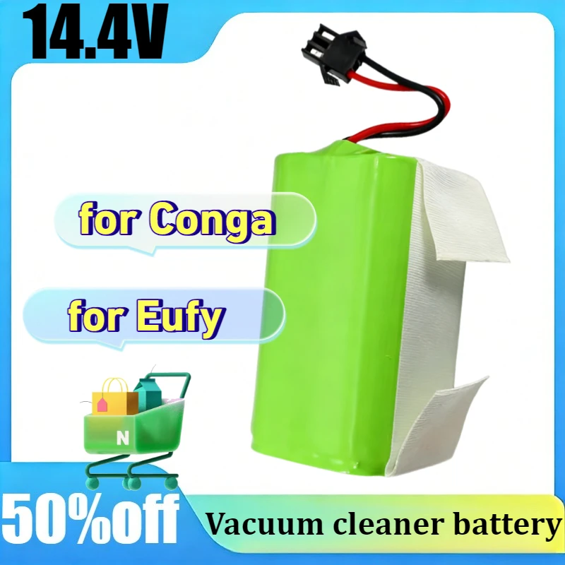 Аккумулятор 14.4V для Conga Excellence 950 990 1090 1790 1990, Deebot N79S N79 DN622, Eufy Robovac 11S 12 X500 для пылесосов
Аккумулятор 14.4V для Conga Excellence 950 990 1090 1790 1990, Deebot N79S N79 DN622, Eufy Robovac 11S 12 X500 для пылесосов