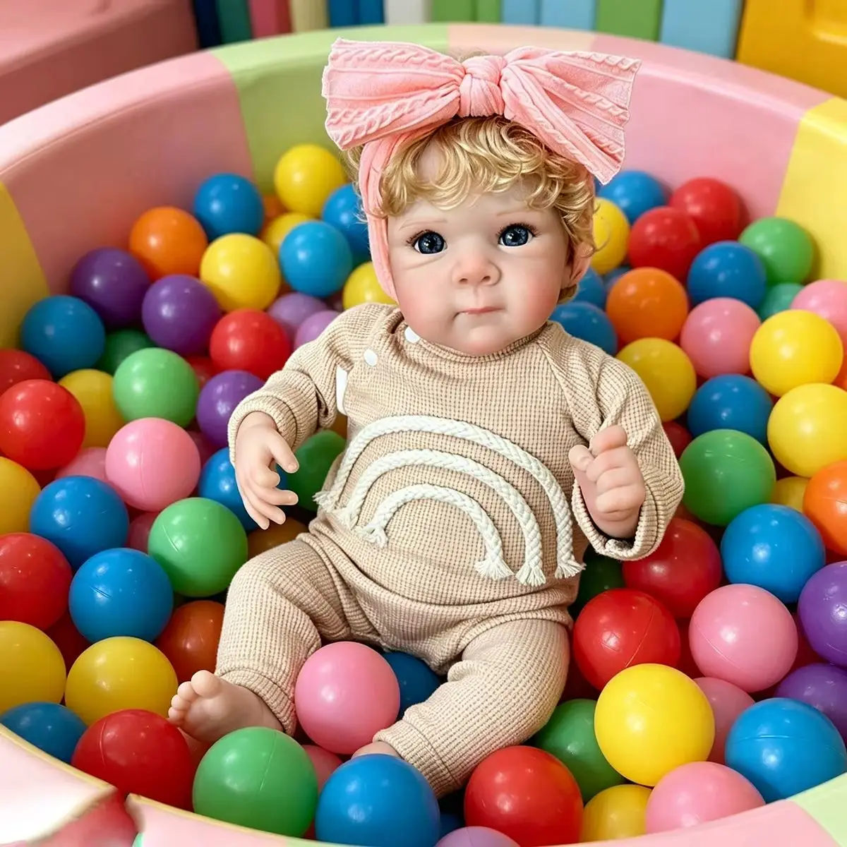 Real Looking Bettie Reborn Baby Doll 18 Inch 45CM Newborn Lifelike Toy with Golden Hair Soft Body Muñeca Reborn Bebe
Real Looking Bettie Reborn Baby Doll 18 Inch 45CM Newborn Lifelike Toy with Golden Hair Soft Body Muñeca Reborn Bebe