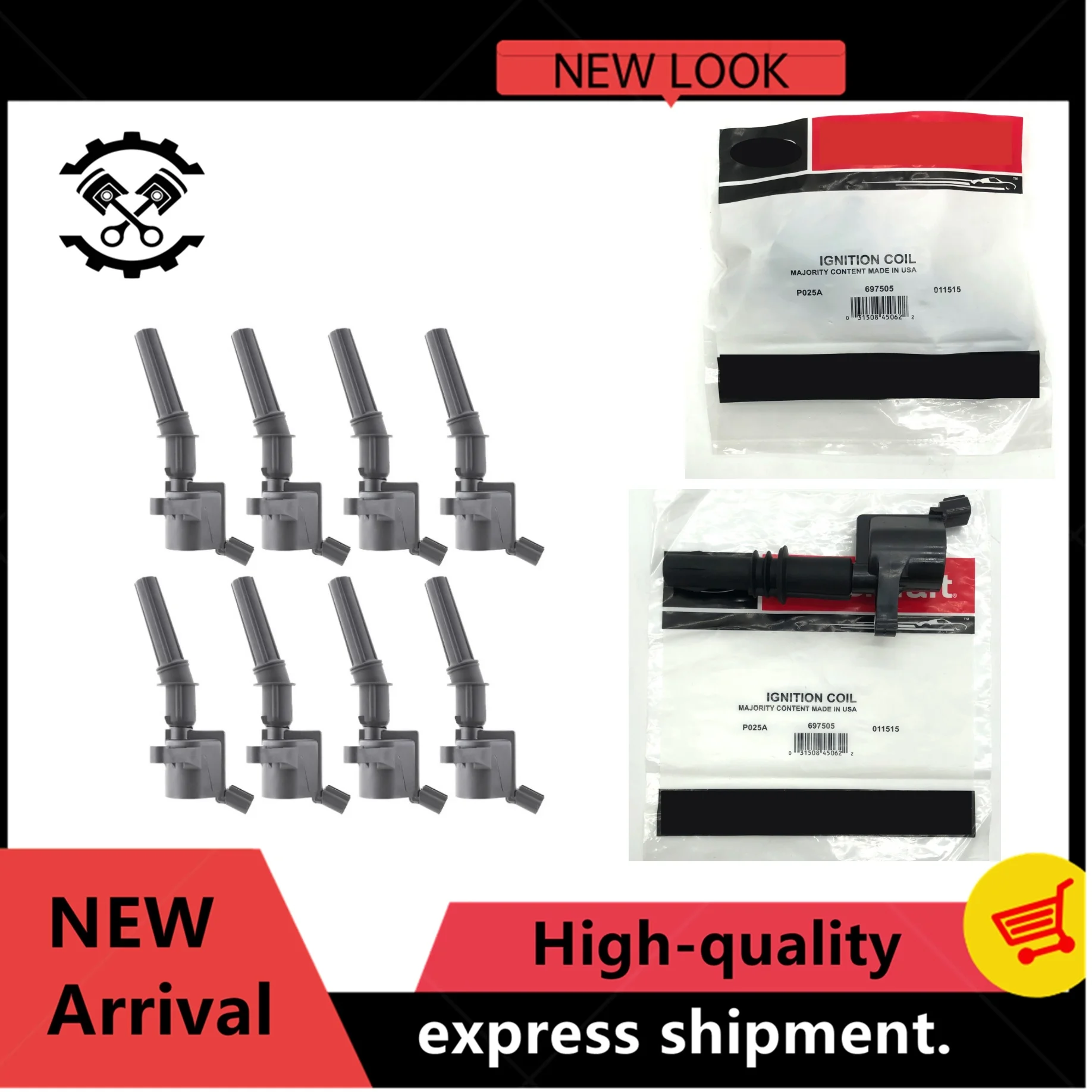 1/4/8pcs DG-511 3L3Z-12029-BA For Motorcraft Ignition Coil DG511 3L3Z12029BA For 04-08 Ford Lincoln Expedition Explorer F-150
1/4/8pcs DG-511 3L3Z-12029-BA For Motorcraft Ignition Coil DG511 3L3Z12029BA For 04-08 Ford Lincoln Expedition Explorer F-150