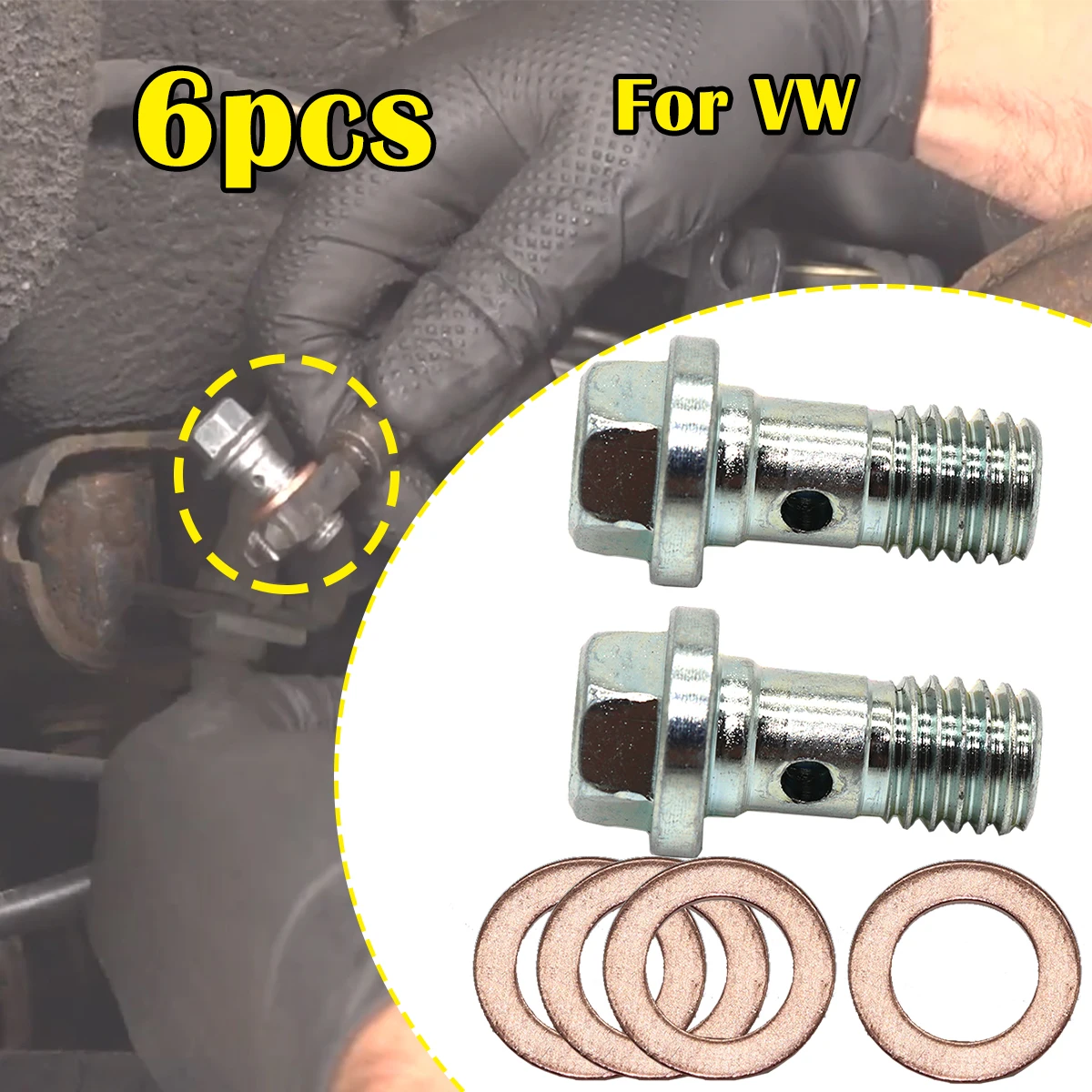Front Left Right Caliper Hose Lines Banjo Fittings Bolts Copper Sealing Crush For VW Golf MK3/4/6 Lupo New Beetle Polo Scirocco
Front Left Right Caliper Hose Lines Banjo Fittings Bolts Copper Sealing Crush For VW Golf MK3/4/6 Lupo New Beetle Polo Scirocco