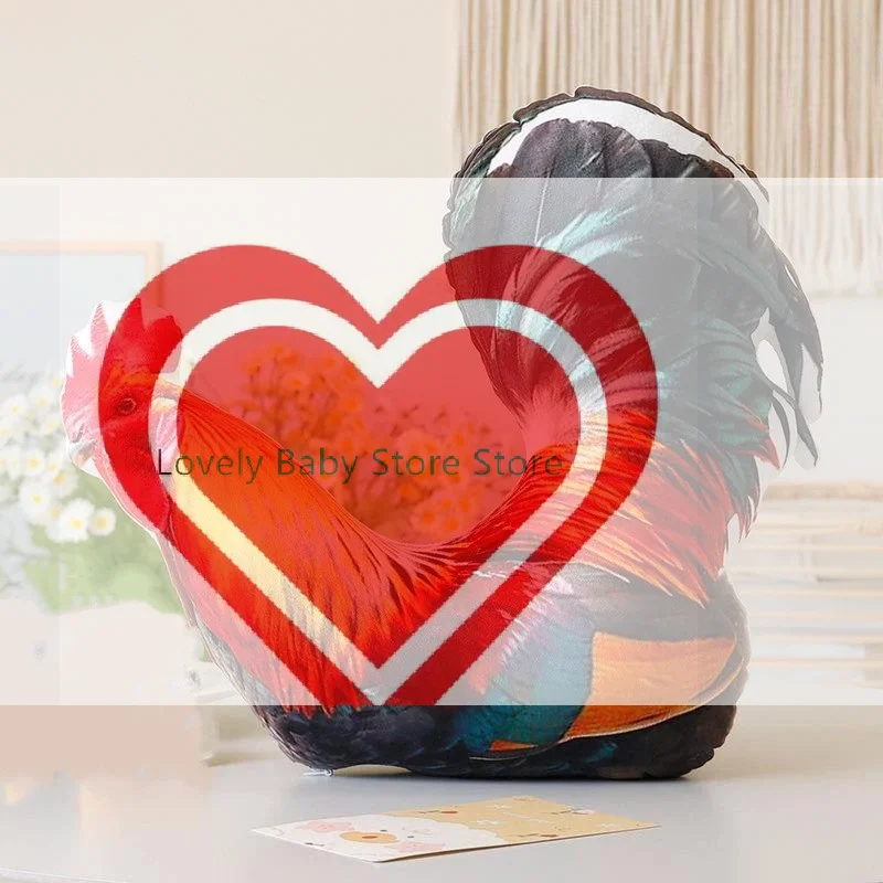 【BS】Lifelike Rooster Plush Throw Pillow Vivid 3D Print Soft Fluffy For Home Sofa Decor Kids Gift Animal Room Decor
【BS】Lifelike Rooster Plush Throw Pillow Vivid 3D Print Soft Fluffy For Home Sofa Decor Kids Gift Animal Room Decor