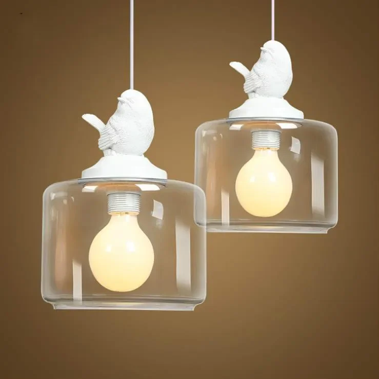 Bird Lamp Hanglamp Single Glass Pendant Lighting for Kitchen Island Children's Lamp Room Glass Bar White creative
Bird Lamp Hanglamp Single Glass Pendant Lighting for Kitchen Island Children's Lamp Room Glass Bar White creative