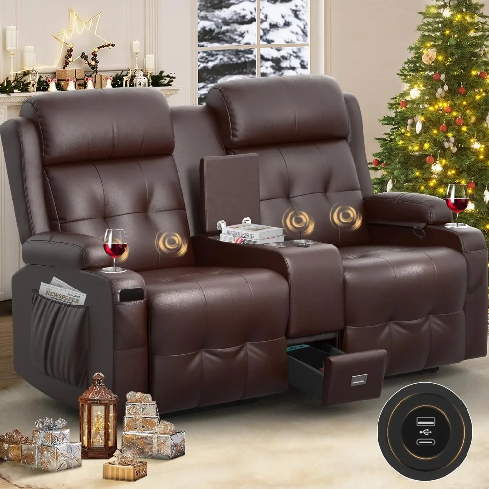 Reclining Loveseat, Massage Loveseat Recliner Sofa , RV Love Seat Chair Clearance with Console, Wall Hugger Couch
Reclining Loveseat, Massage Loveseat Recliner Sofa , RV Love Seat Chair Clearance with Console, Wall Hugger Couch