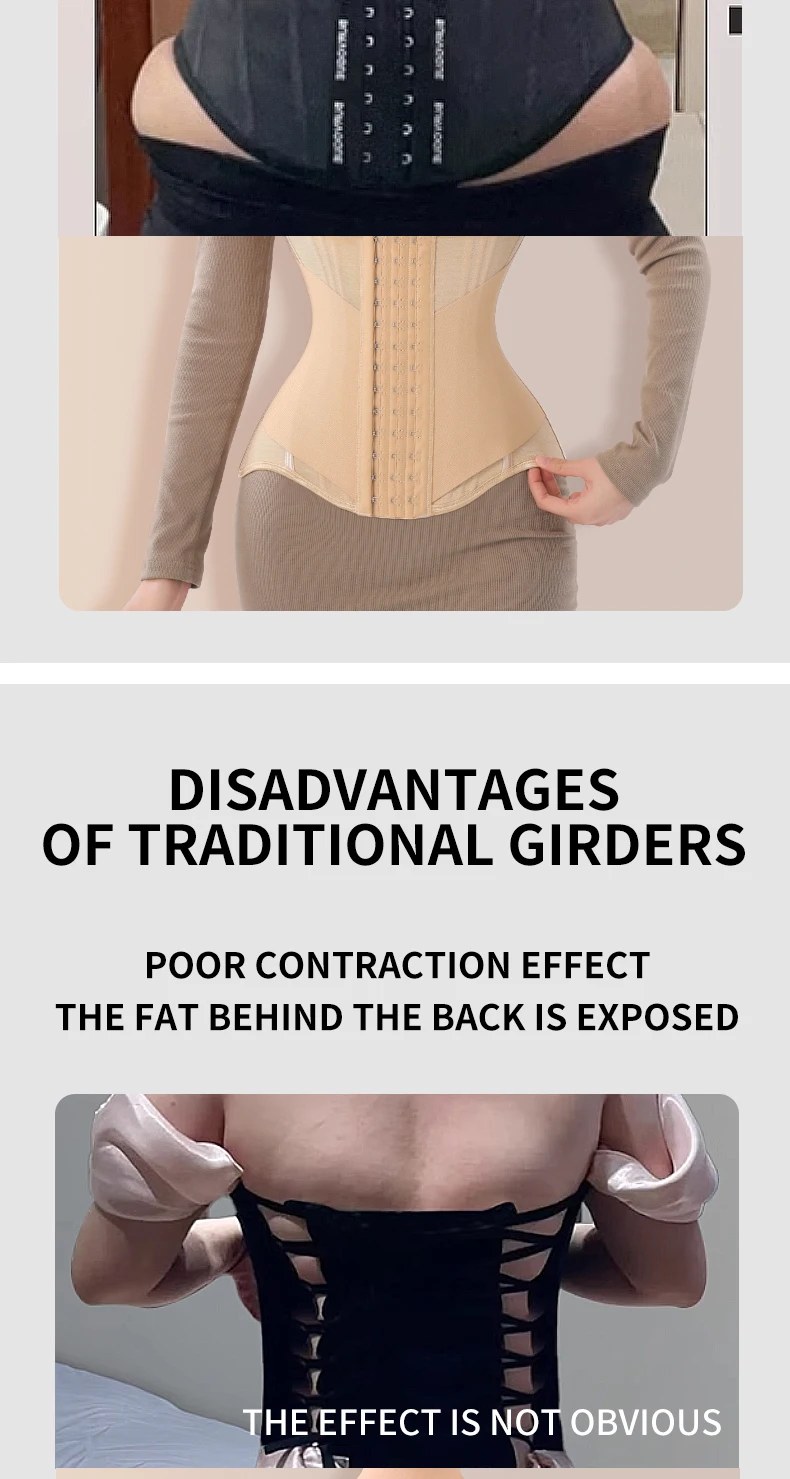 MiiOW Faja Corsé Moldeadora en Forma de U para Mujer, con Varillas de Acero, para Abdomen y Espalda, Estilo Top sin Mangas MiiOW Faja Corsé Moldeadora en Forma de U para Mujer, con Varillas de Acero, para Abdomen y Espalda, Estilo Top sin Mangas