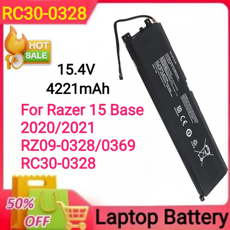 15.4V 4221mAh RC30-0328 RZ09-0270 For Razer 15 BASE 2018 2019 2020 2021 Year RZ09-03009 RZ09-0330 RZ09-0369 RZ09-0410
15.4V 4221mAh RC30-0328 RZ09-0270 For Razer 15 BASE 2018 2019 2020 2021 Year RZ09-03009 RZ09-0330 RZ09-0369 RZ09-0410