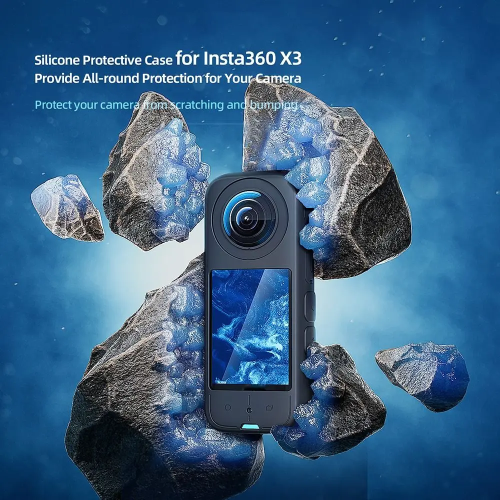 Мягкий силиконовый чехол для Insta360 X3 с защитой от царапин для панорамной камеры
Мягкий силиконовый чехол для Insta360 X3 с защитой от царапин для панорамной камеры