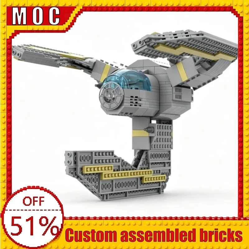 624PCS Sci-Fi Technology Starfighter Spacecraft Custom Building Blocks MOC Model Educational Assembly Toy Birthday Gift Display
624PCS Sci-Fi Technology Starfighter Spacecraft Custom Building Blocks MOC Model Educational Assembly Toy Birthday Gift Display