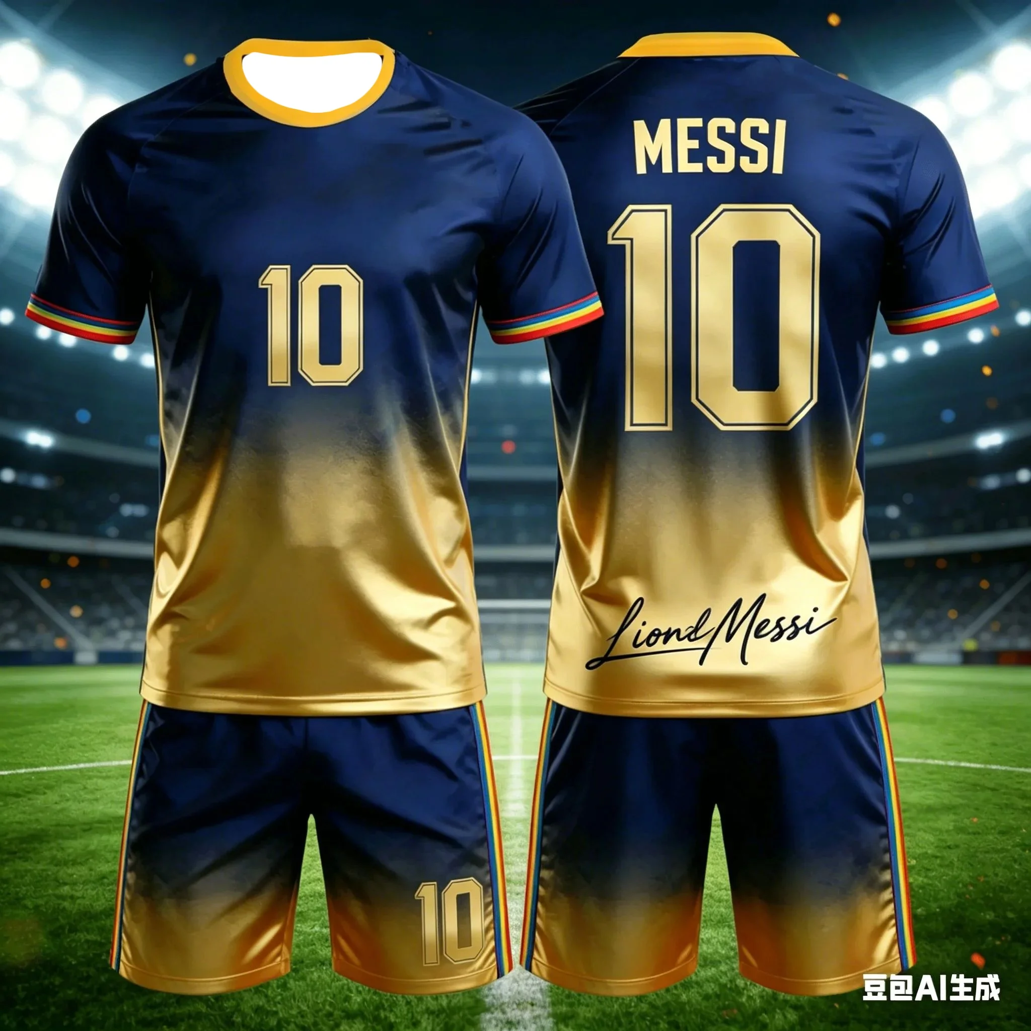 2026 Summer New Messi Style Gradient 3D Football Fan Customized Adult Short Sleeved Shorts Set Birthday Gift
2026 Summer New Messi Style Gradient 3D Football Fan Customized Adult Short Sleeved Shorts Set Birthday Gift