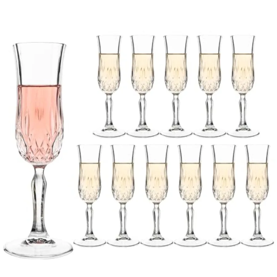 Engraved Champagne Flutes Set of 12-4.16 oz Elegant Etched Glass Coupe Glasses for Wedding Anniversary Bridal Shower and Partie
Engraved Champagne Flutes Set of 12-4.16 oz Elegant Etched Glass Coupe Glasses for Wedding Anniversary Bridal Shower and Partie