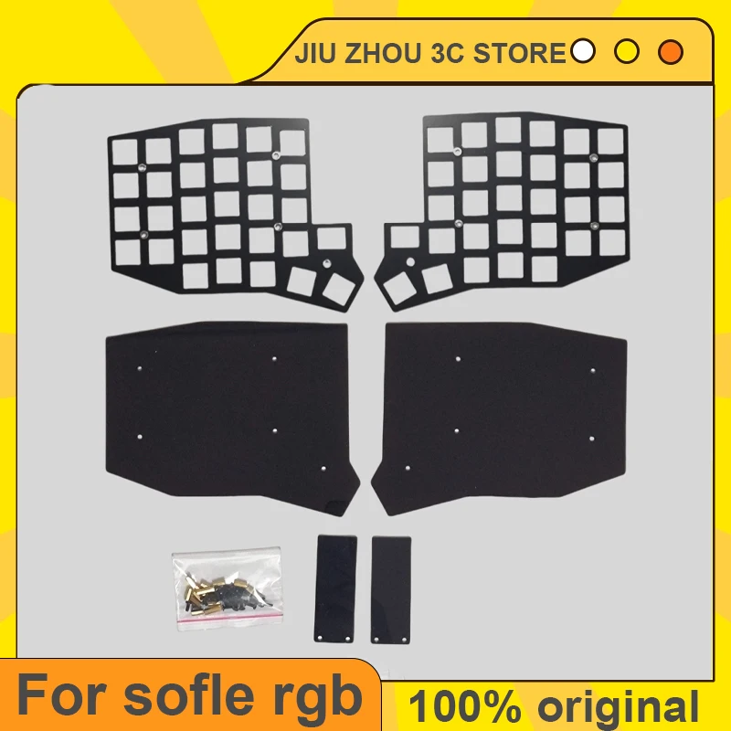 Sofle Rgb Split Keyboard Sandwich Case For Sofle Rgb Keyboard FR4 Carbon Fiber Postioning Board Acrylic Case Keyboard Custom
Sofle Rgb Split Keyboard Sandwich Case For Sofle Rgb Keyboard FR4 Carbon Fiber Postioning Board Acrylic Case Keyboard Custom